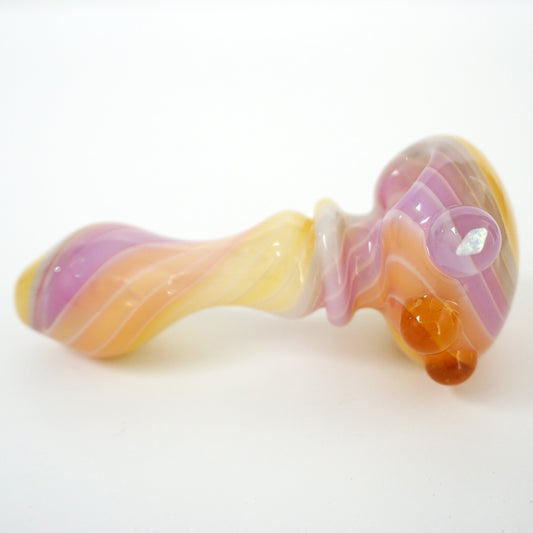 4" Dreamsicle Pipe With Opal Marble