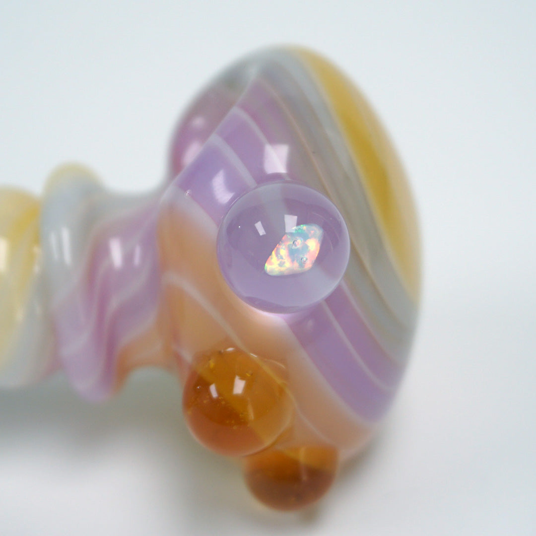 4" Dreamsicle Pipe With Opal Marble