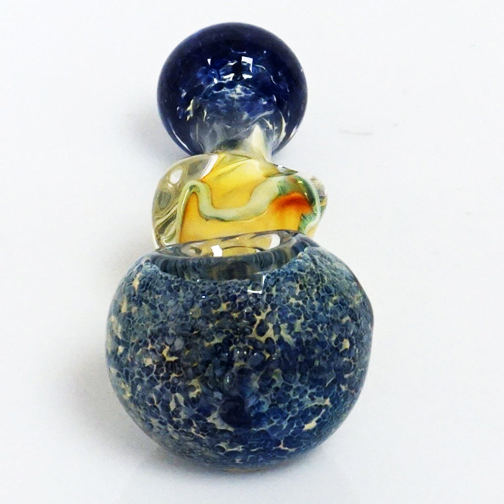 4" Frit Twist Pipe - Blue