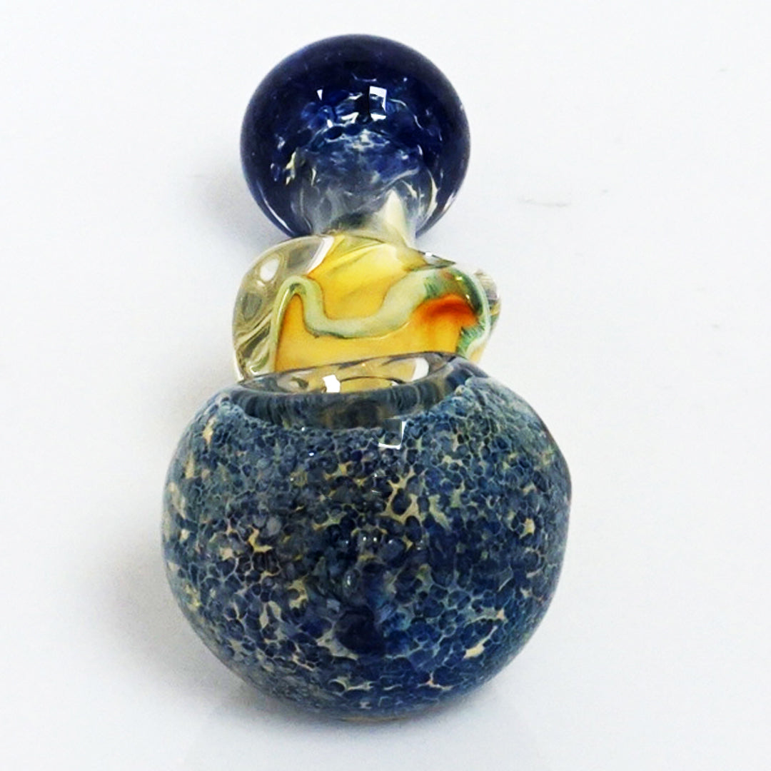 4" Frit Twist Pipe - Blue