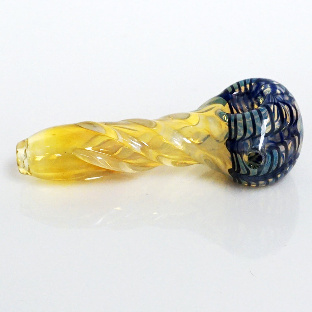 4" Fume Twist Pipe - Blue