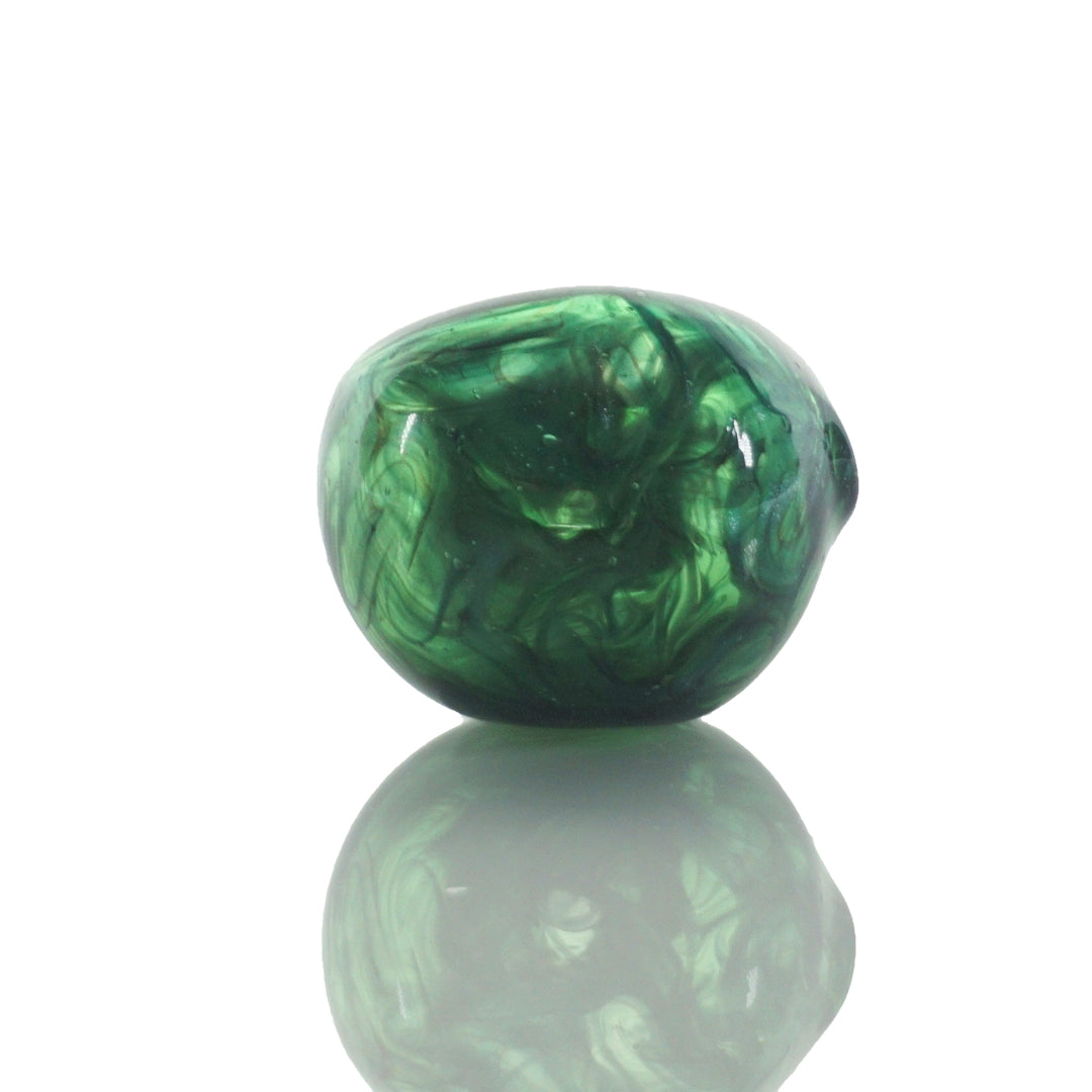 4" Humboldt Swirl Pipe - Lake Green