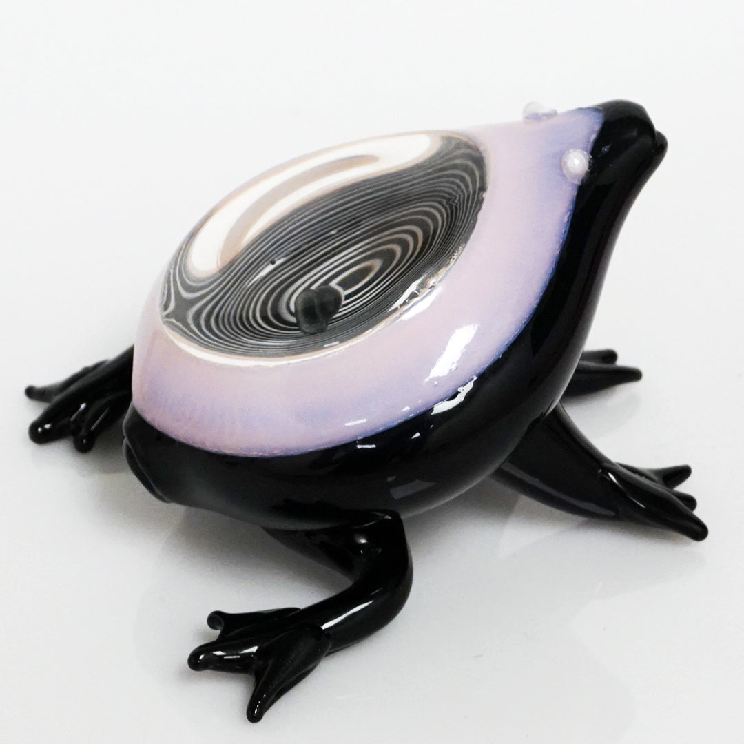 4" See-Though Frog Pipe - Pink