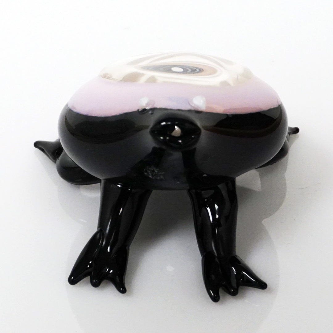 4" See-Though Frog Pipe - Pink