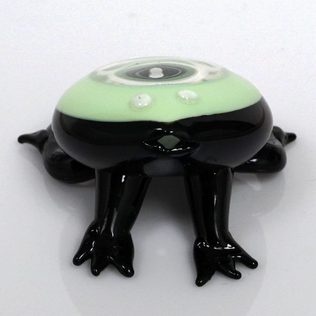 4" See-Though Frog Pipe - Slime