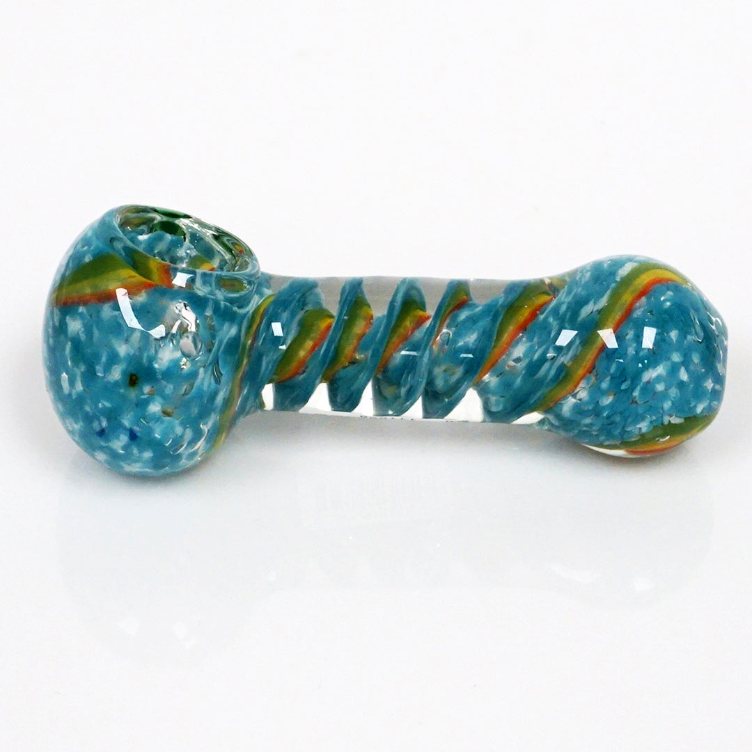 4" Strip Color Swirl Pipe - Blue