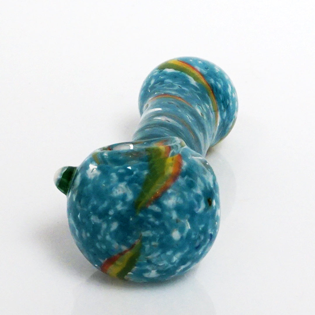 4" Strip Color Swirl Pipe - Blue