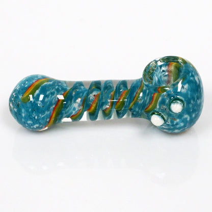 4" Strip Color Swirl Pipe - Blue