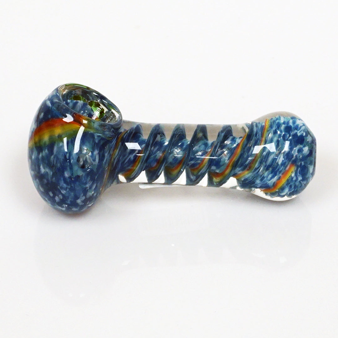 4" Strip Color Swirl Pipe - Dark Blue