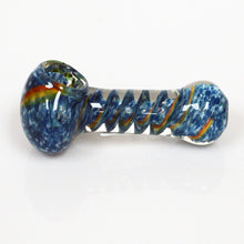 Load image into Gallery viewer, 4&quot; Strip Color Swirl Pipe - Dark Blue
