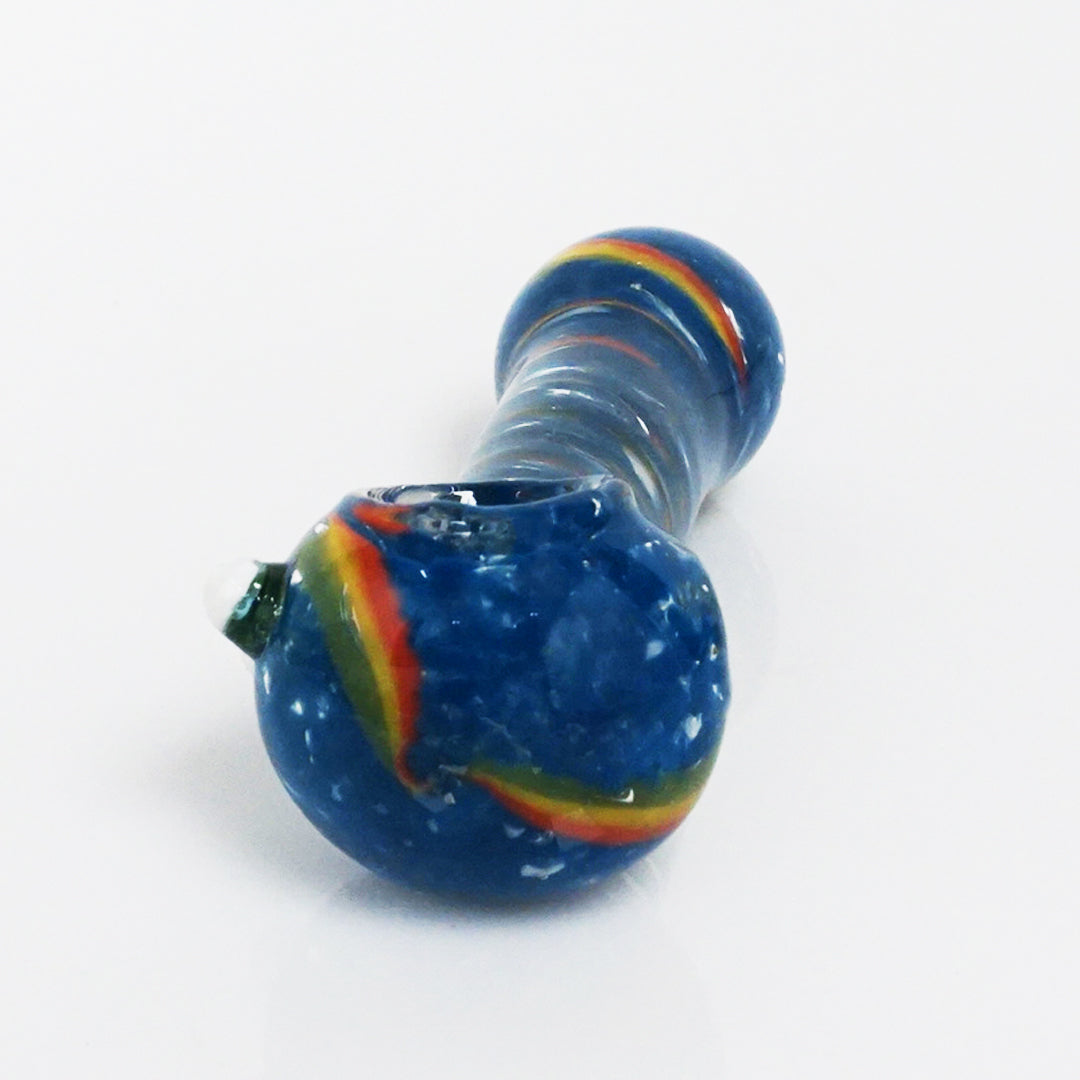 4" Strip Color Swirl Pipe - Dark Blue