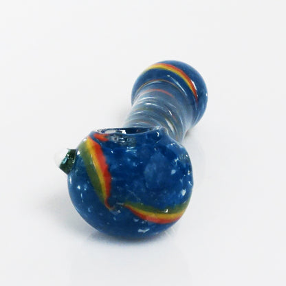 4" Strip Color Swirl Pipe - Dark Blue