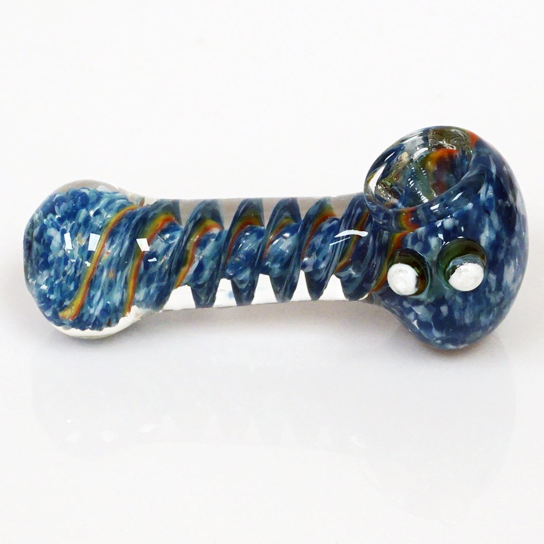 4" Strip Color Swirl Pipe - Dark Blue