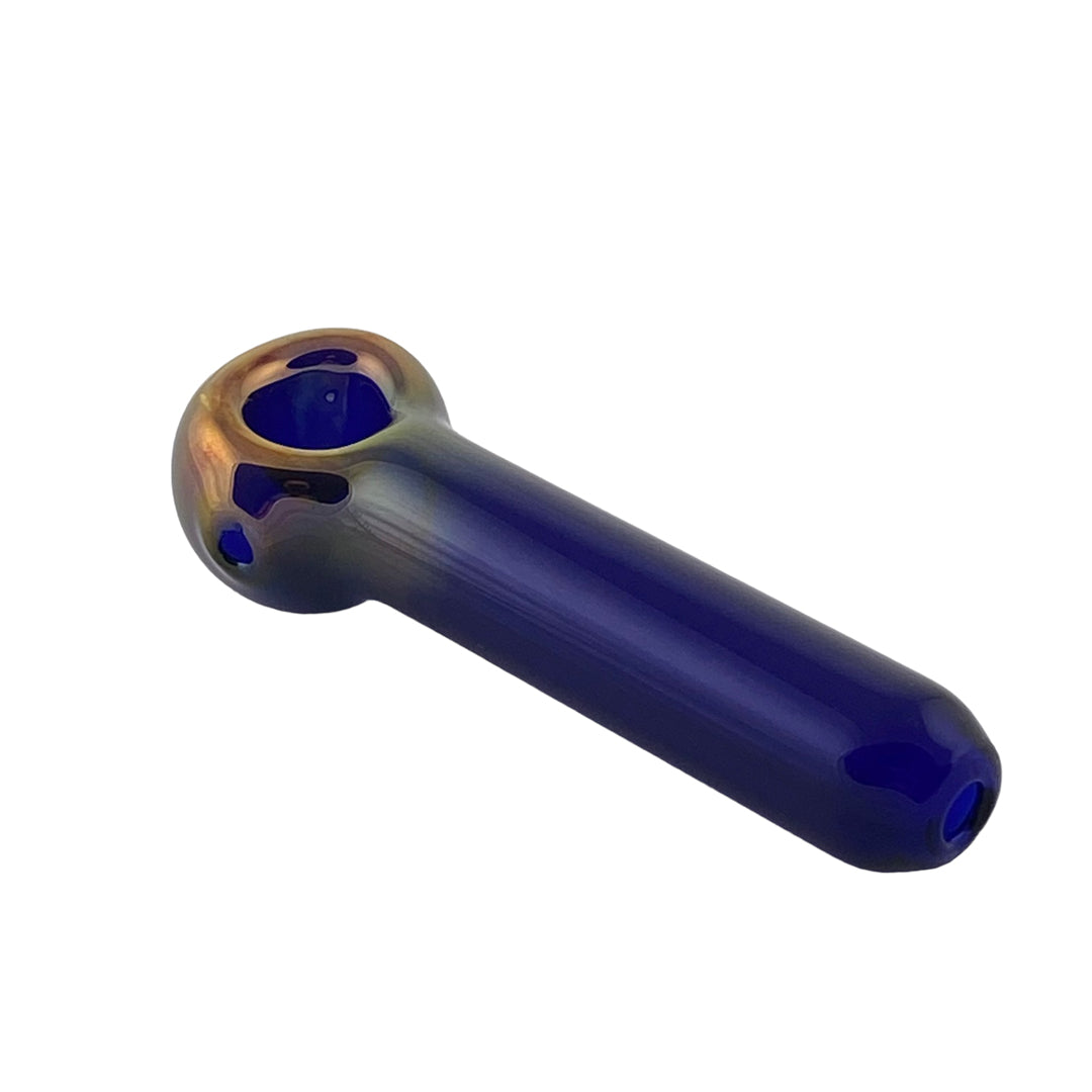 4" Thinkboro Gold Head Pipe - Blue