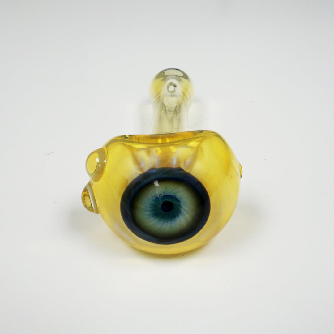 4.25" Eyeball Pipe - Gold Fume