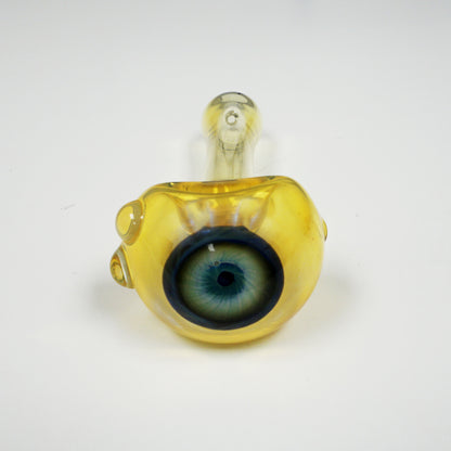 4.25" Eyeball Pipe - Gold Fume