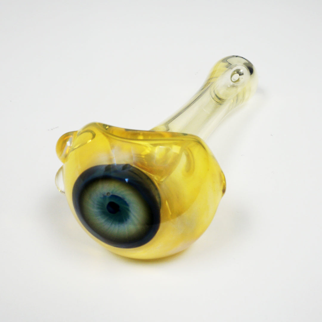 4.25" Eyeball Pipe - Gold Fume