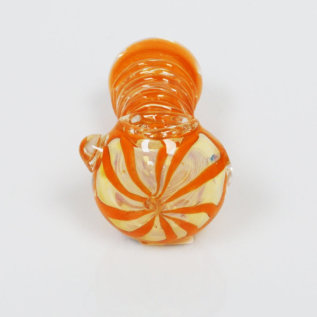 4.25" Fumed Color Swirl Pipe - Orange