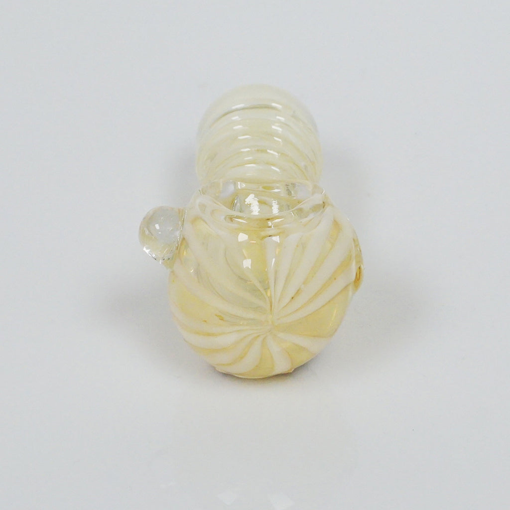4.25" Fumed Color Swirl Pipe - White