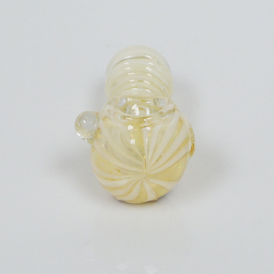 4.25" Fumed Color Swirl Pipe - White