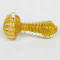 4.25" Fumed Color Swirl Pipe - Yellow
