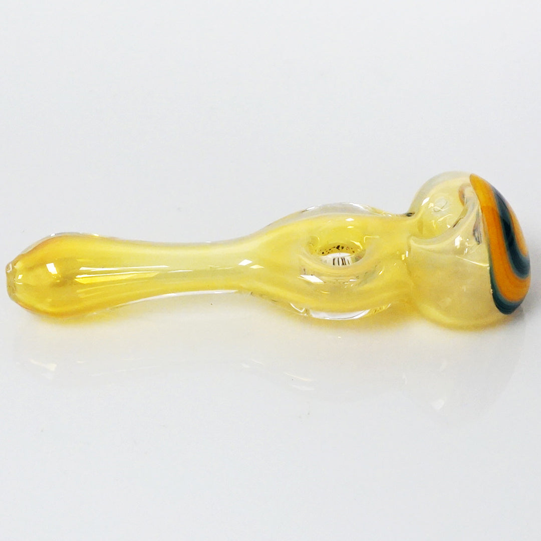 4.25" Fumed Donut Line Work Pipe - Orange