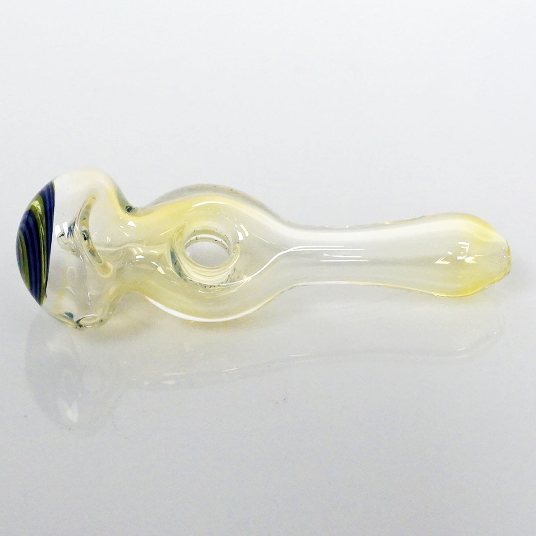 4.25" Fumed Donut Line Work Pipe - Purple
