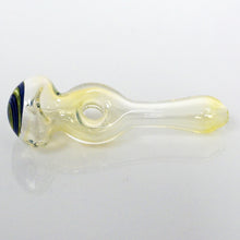 Load image into Gallery viewer, 4.25&quot; Fumed Donut Line Work Pipe - Purple
