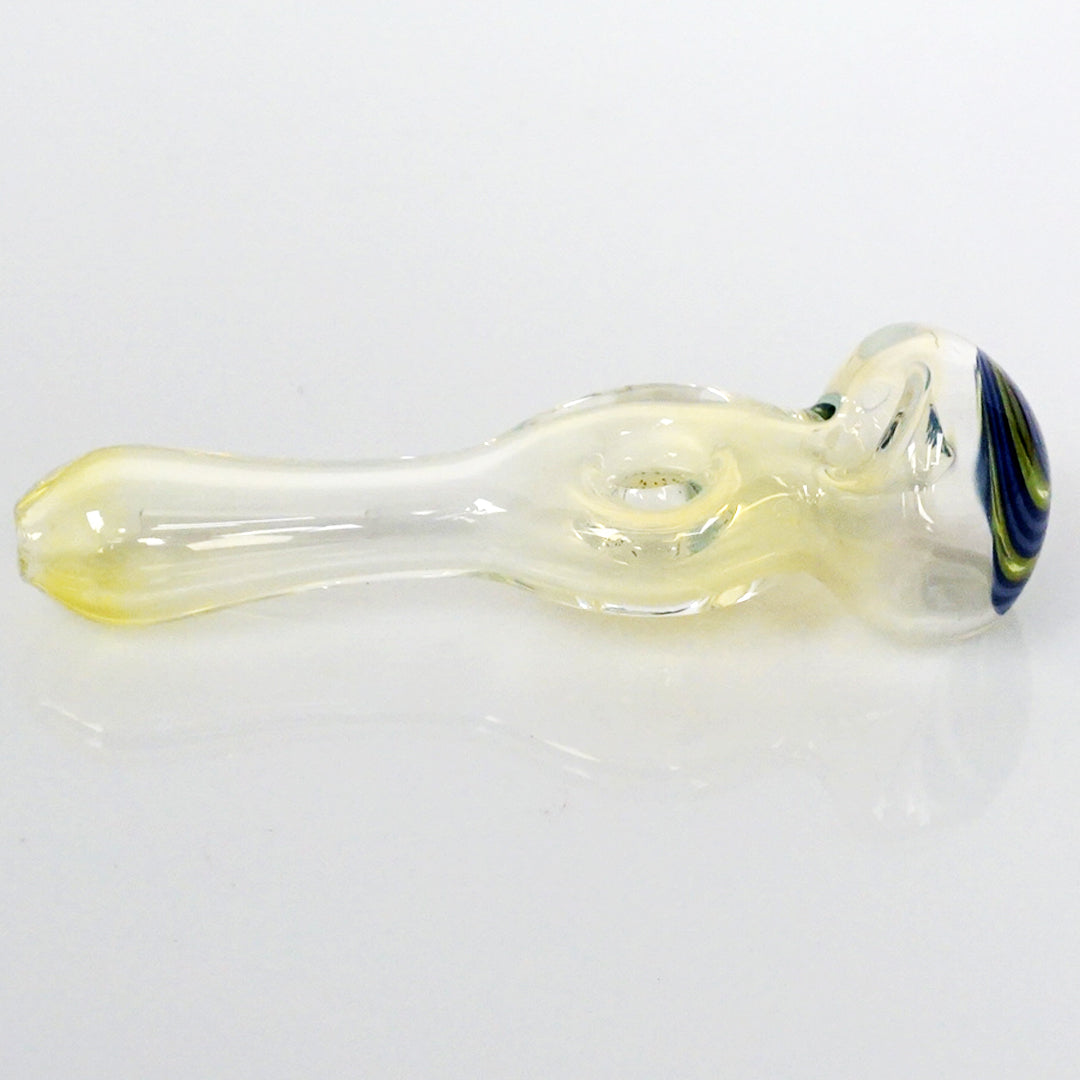 4.25" Fumed Donut Line Work Pipe - Purple