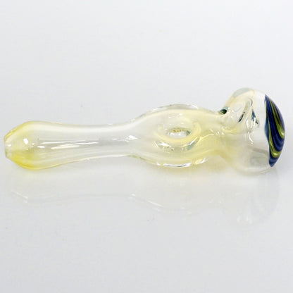 4.25" Fumed Donut Line Work Pipe - Purple