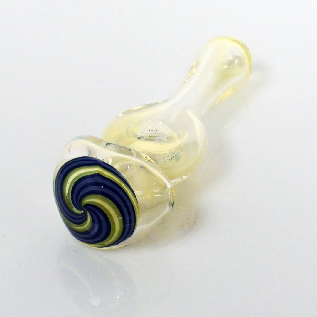 4.25" Fumed Donut Line Work Pipe - Purple