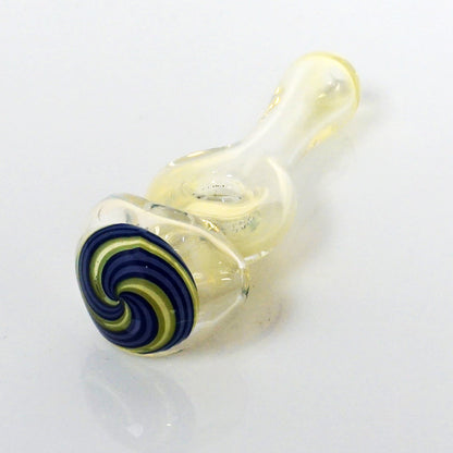 4.25" Fumed Donut Line Work Pipe - Purple