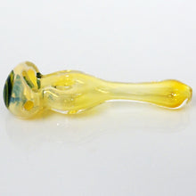 Load image into Gallery viewer, 4.25&quot; Fumed Donut Line Work Pipe - Teal
