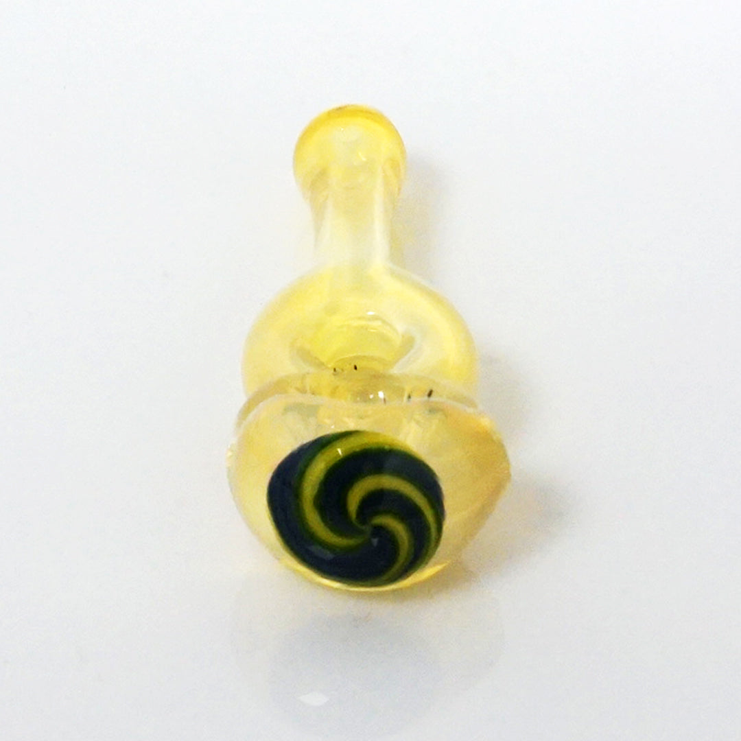 4.25" Fumed Donut Line Work Pipe - Teal