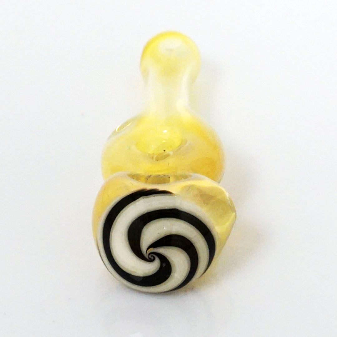 4.25" Fumed Donut Line Work Pipe - White
