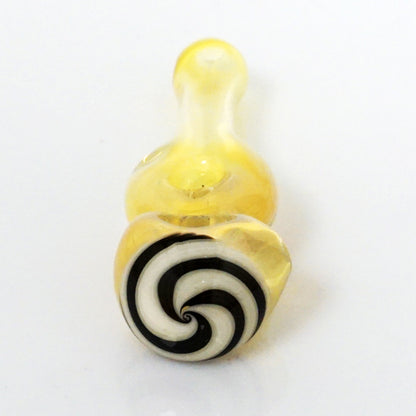 4.25" Fumed Donut Line Work Pipe - White