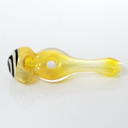 4.25" Fumed Donut Line Work Pipe - White