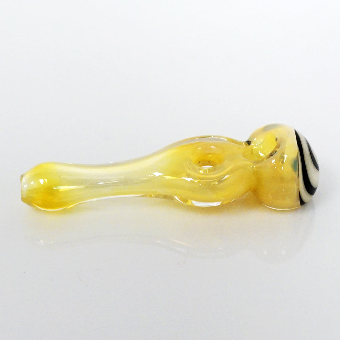 4.25" Fumed Donut Line Work Pipe - White