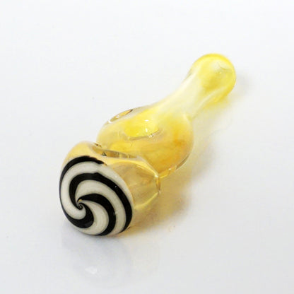 4.25" Fumed Donut Line Work Pipe - White