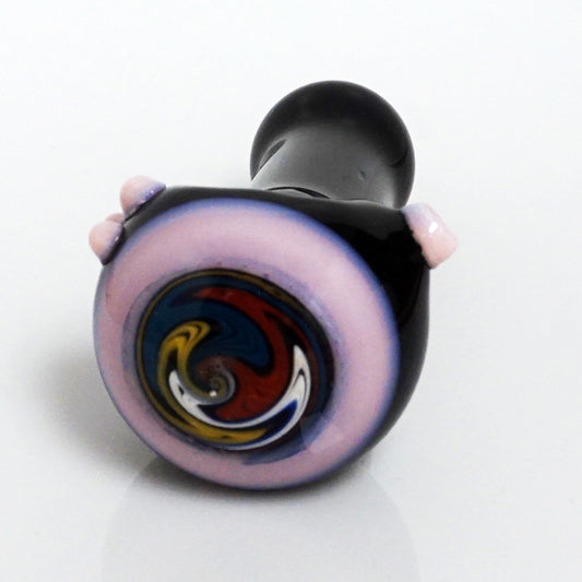 4.5" Black Body Reversal Head Pipe - Pink