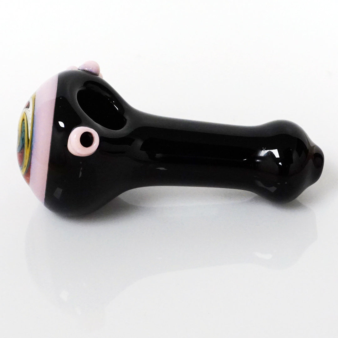 4.5" Black Body Reversal Head Pipe - Pink