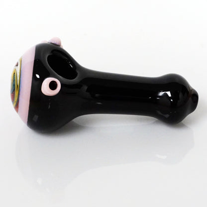 4.5" Black Body Reversal Head Pipe - Pink