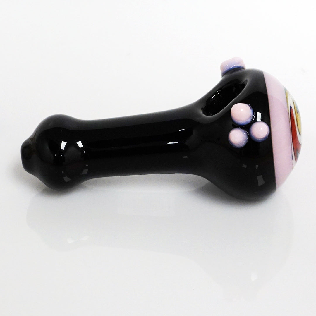 4.5" Black Body Reversal Head Pipe - Pink