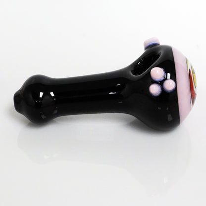 4.5" Black Body Reversal Head Pipe - Pink