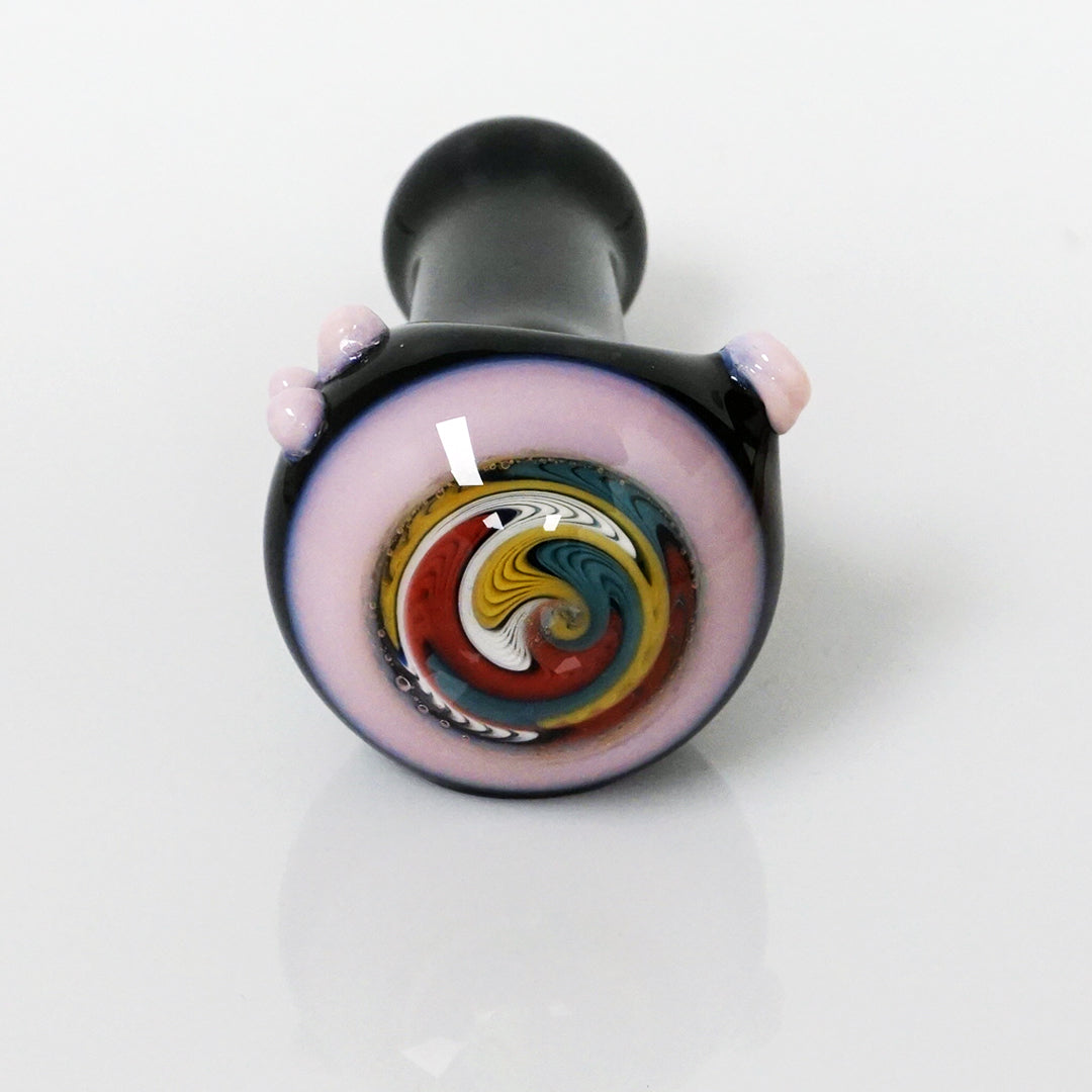 4.5" Black Body Reversal Head Pipe - Pink