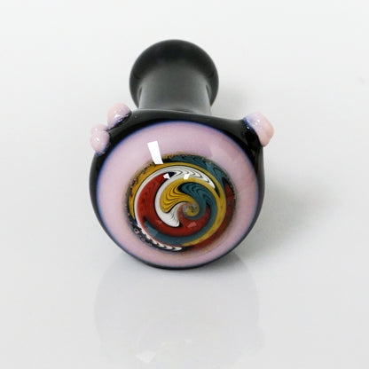 4.5" Black Body Reversal Head Pipe - Pink