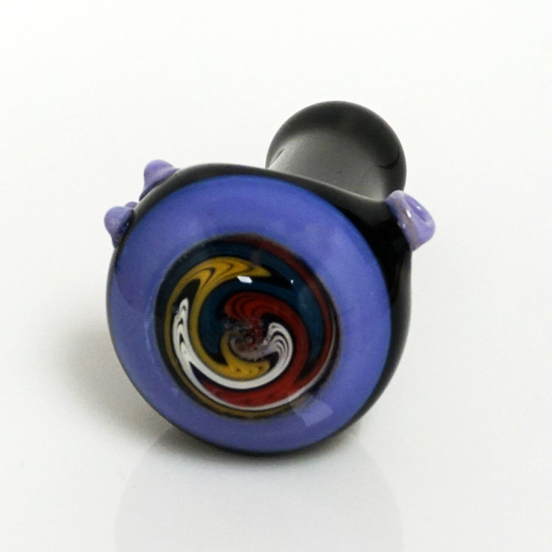4.5" Black Body Reversal Head Pipe - Purple