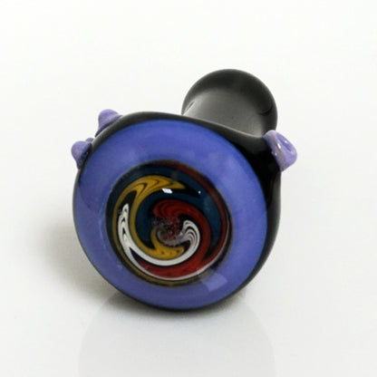 4.5" Black Body Reversal Head Pipe - Purple