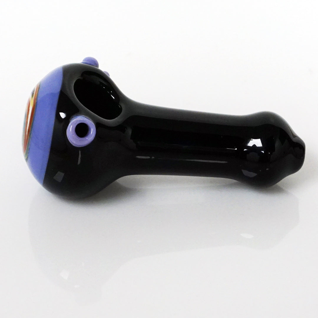 4.5" Black Body Reversal Head Pipe - Purple