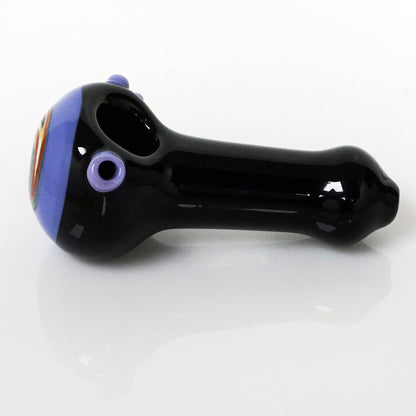 4.5" Black Body Reversal Head Pipe - Purple